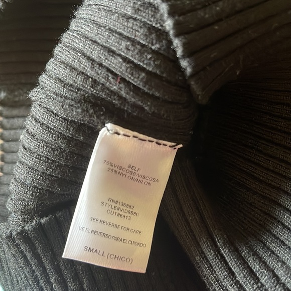 Windsor Black Open Back Sleeveless Turtleneck Sweater - Picture 13 of 13